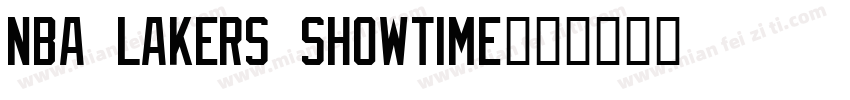 NBA Lakers Showtime字体转换